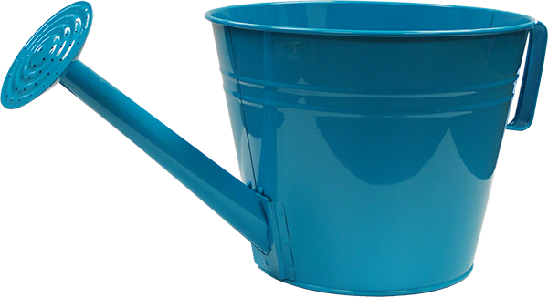 Watering Can Planter 10 Inch Turquoise - 12 per case - Decorative Planters